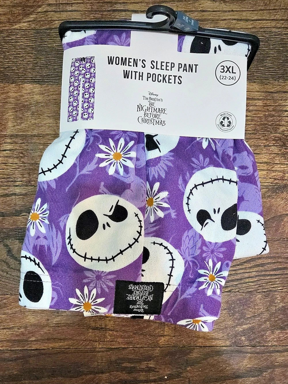 Disney The Nightmare Before Christmas Women's Sleep Pants Purple 3XL NWT